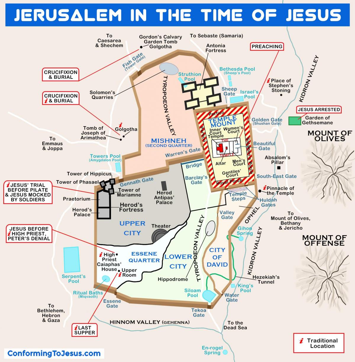 В Иерусалиме Иисус время карте