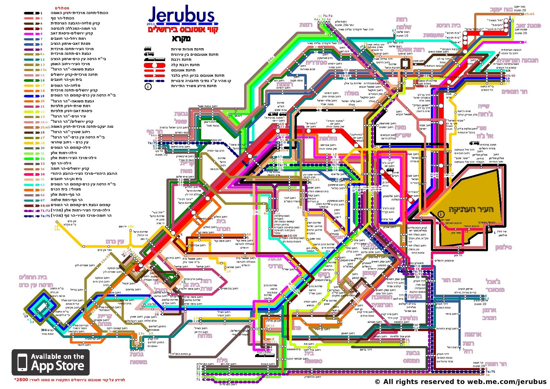 Карта транспорта автобусы