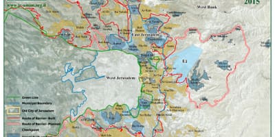 Окрестности Иерусалима карте