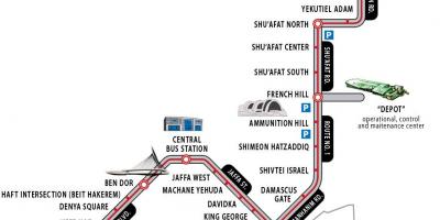 Иерусалим железнодорожный вокзал на карте