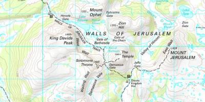 Топографическая карта Иерусалима