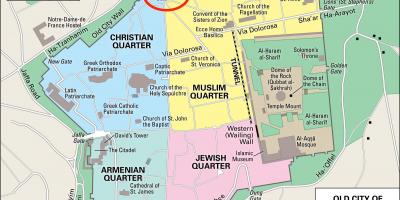 Карта дамасские ворота Иерусалим
